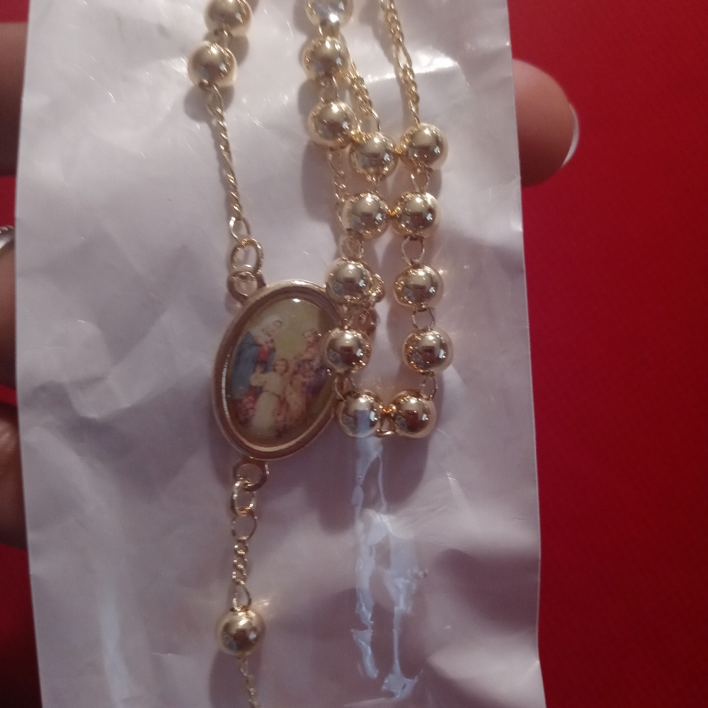 Rosarios de oro laminado